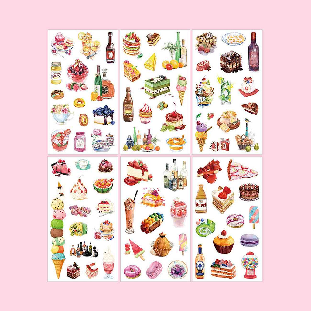 Dessert Stickers - Set of 6 - Stationery Pal