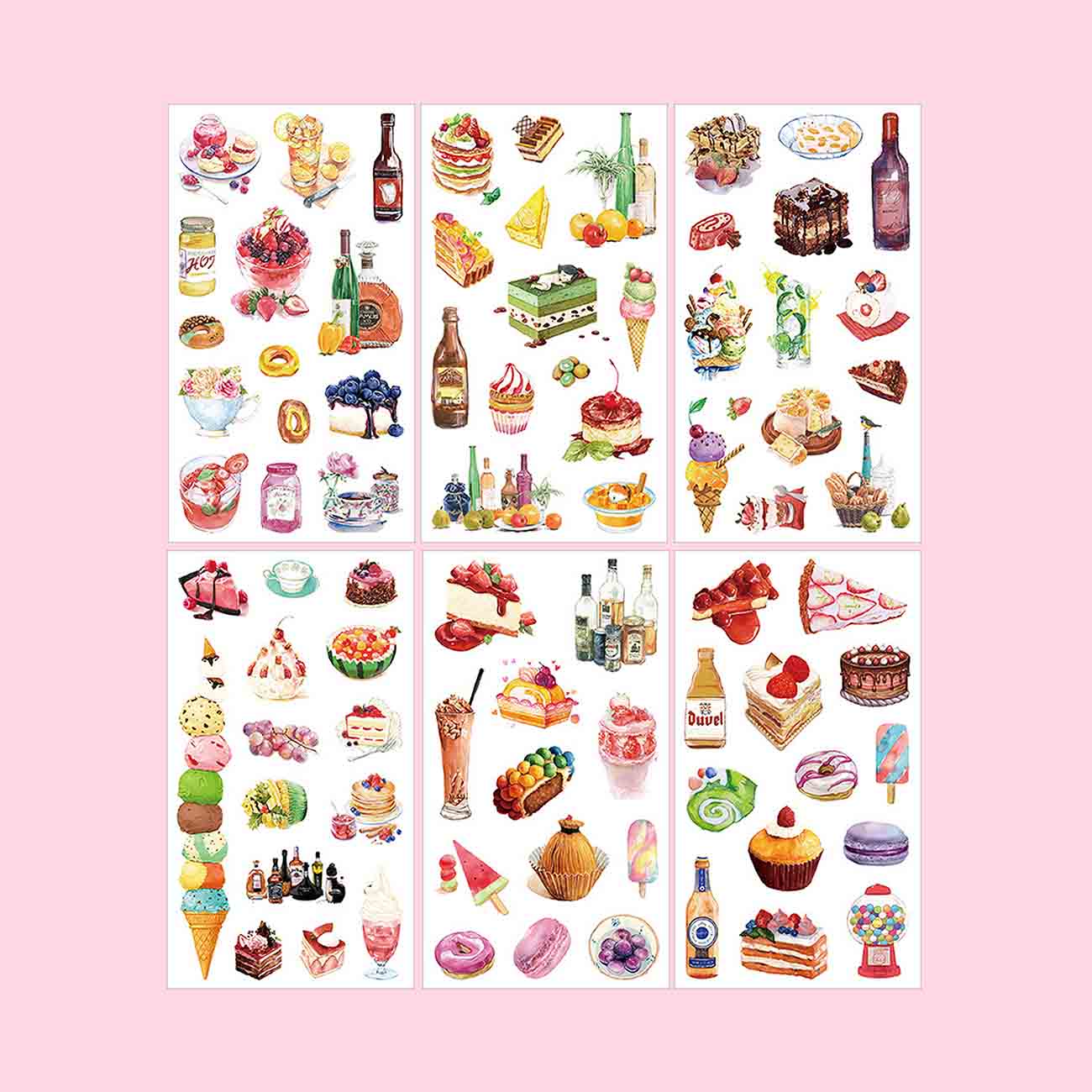 Dessert Stickers - Set of 6 - Stationery Pal