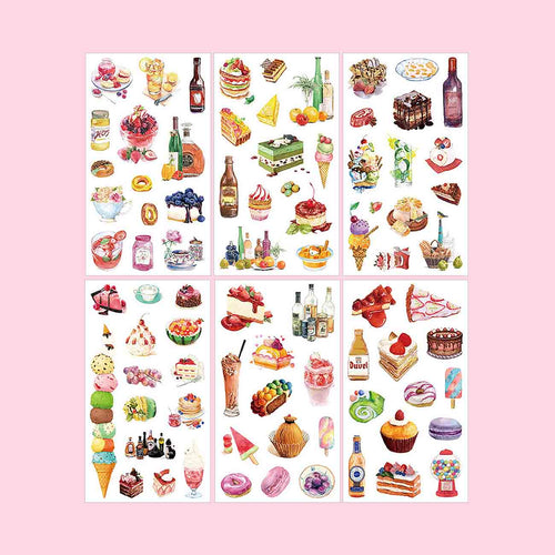 Dessert Stickers - Set of 6 - Stationery Pal