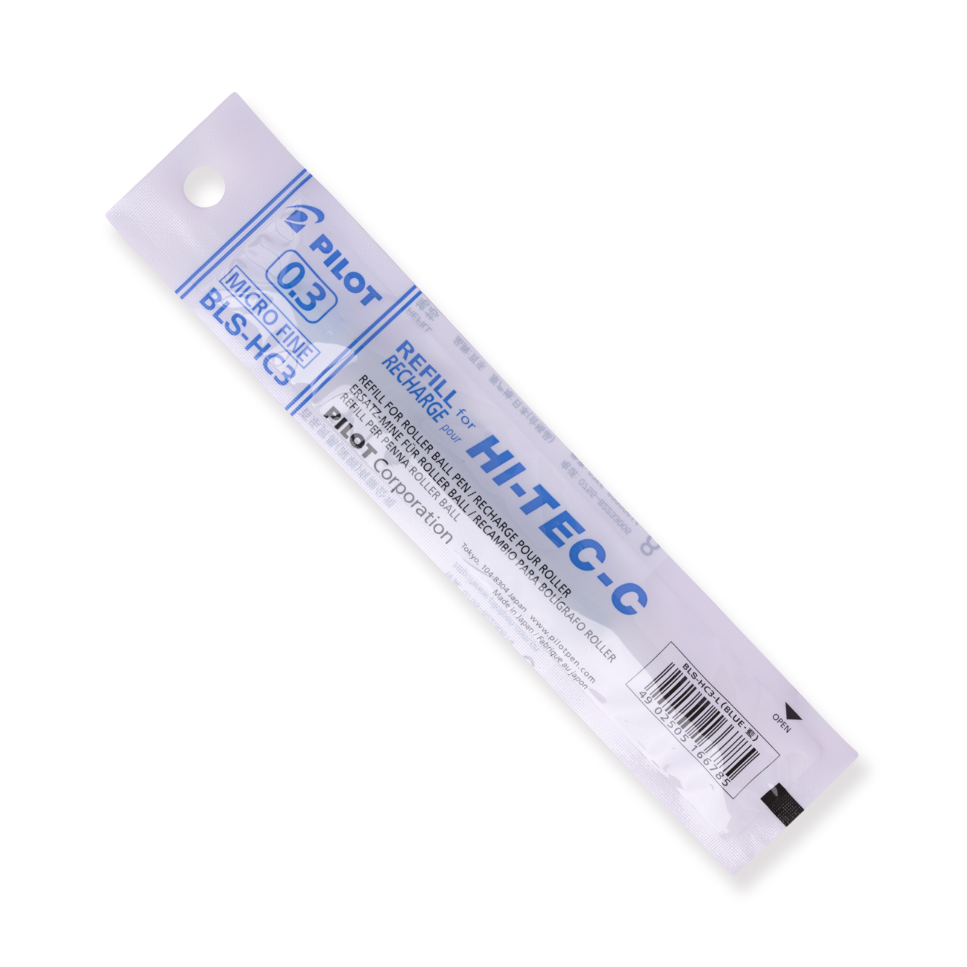 Pilot Hi-Tec-C Gel Pen Refill - 0.3 mm - Blue - BLS-HC3 - Stationery Pal