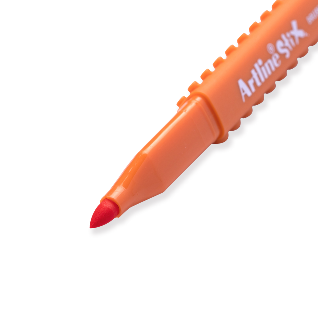 Shachihata Artline Stix Brush Marker - Orange - Stationery Pal