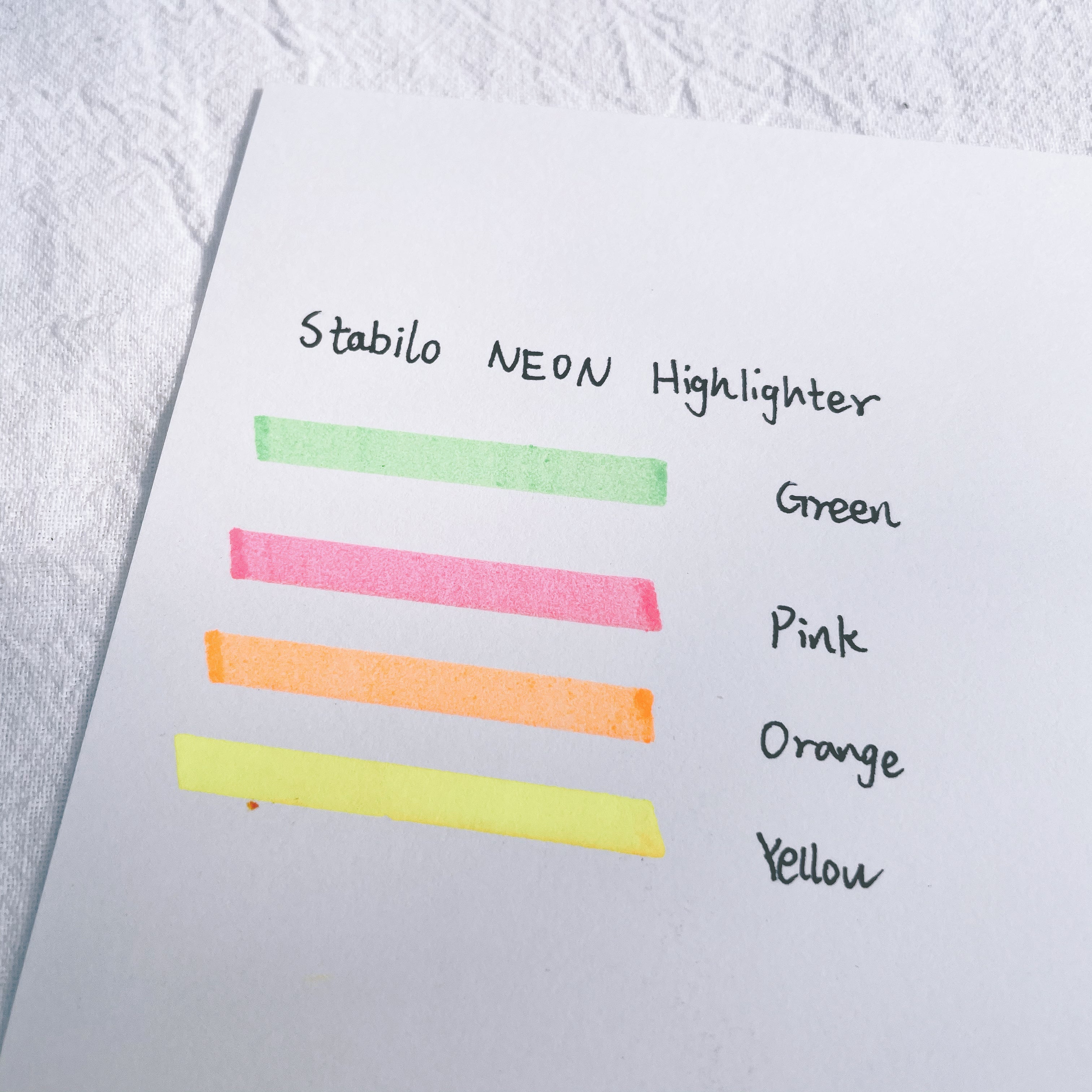Stabilo Neon Highlighter - Pink - Stationery Pal