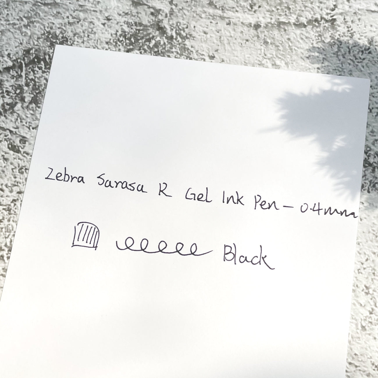 Zebra Sarasa R Limited Edition Gel Ink Pen - 0.4 mm - Black - Black Body - Stationery Pal