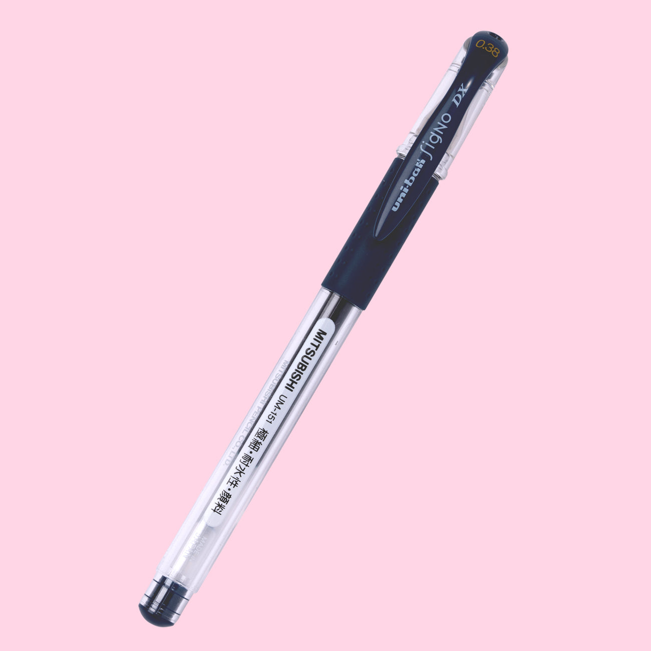 Uni-ball Signo UM-151 Gel Pen - 0.38 mm - Blue Black - Stationery Pal