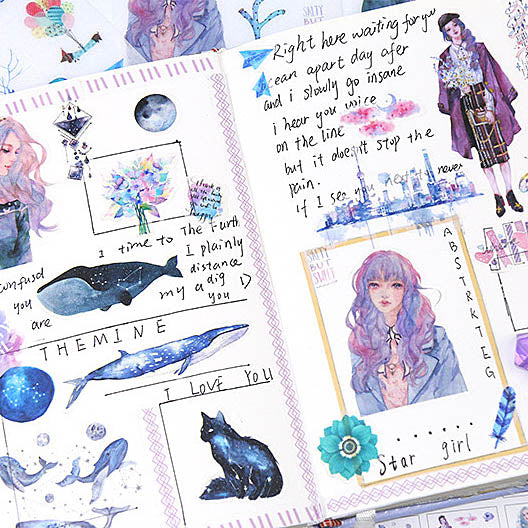 Girl Stickers - Set of 6 - Stationery Pal