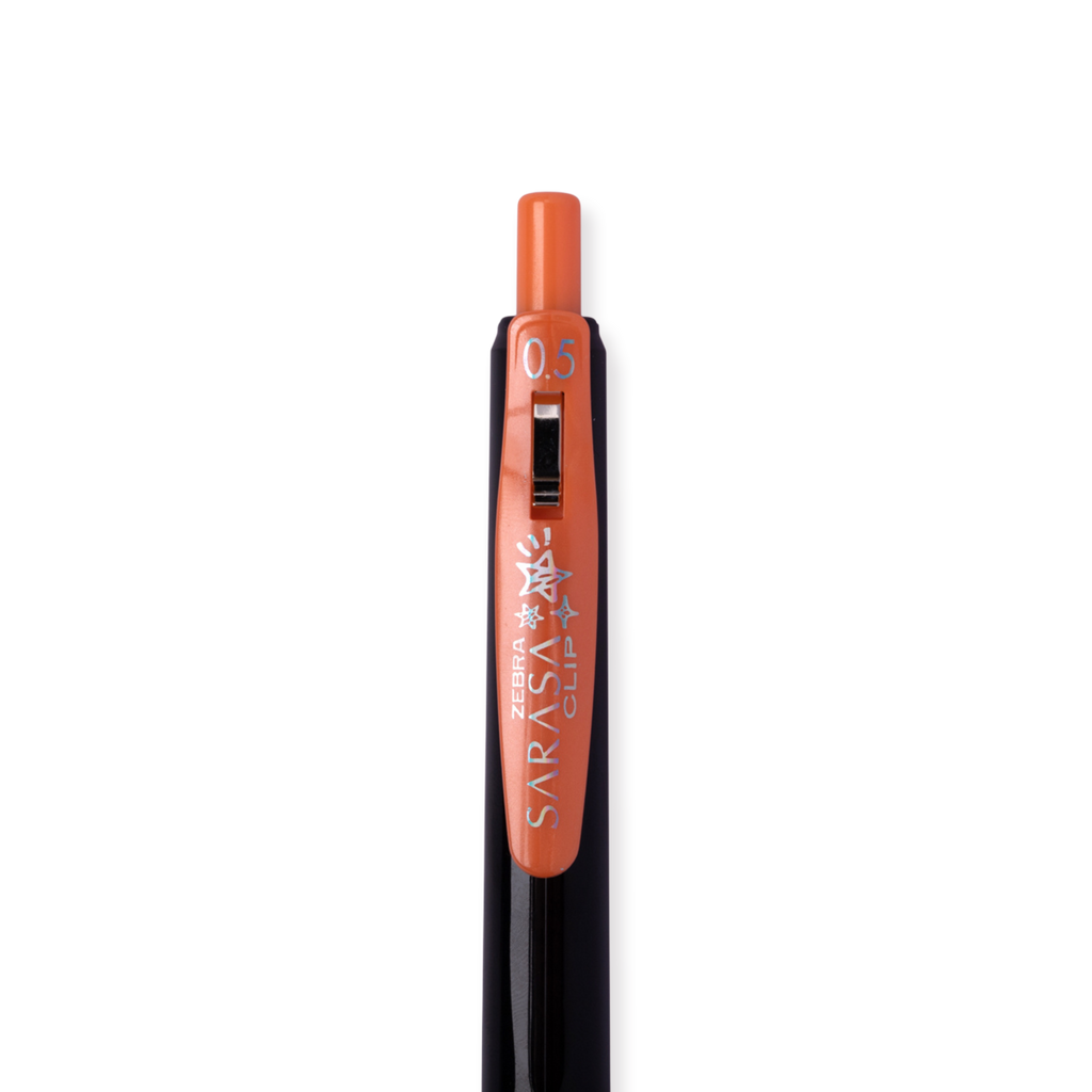 Zebra Sarasa Deco Shine Metallic Pen - 0.5mm -  Shiny Orange - Stationery Pal