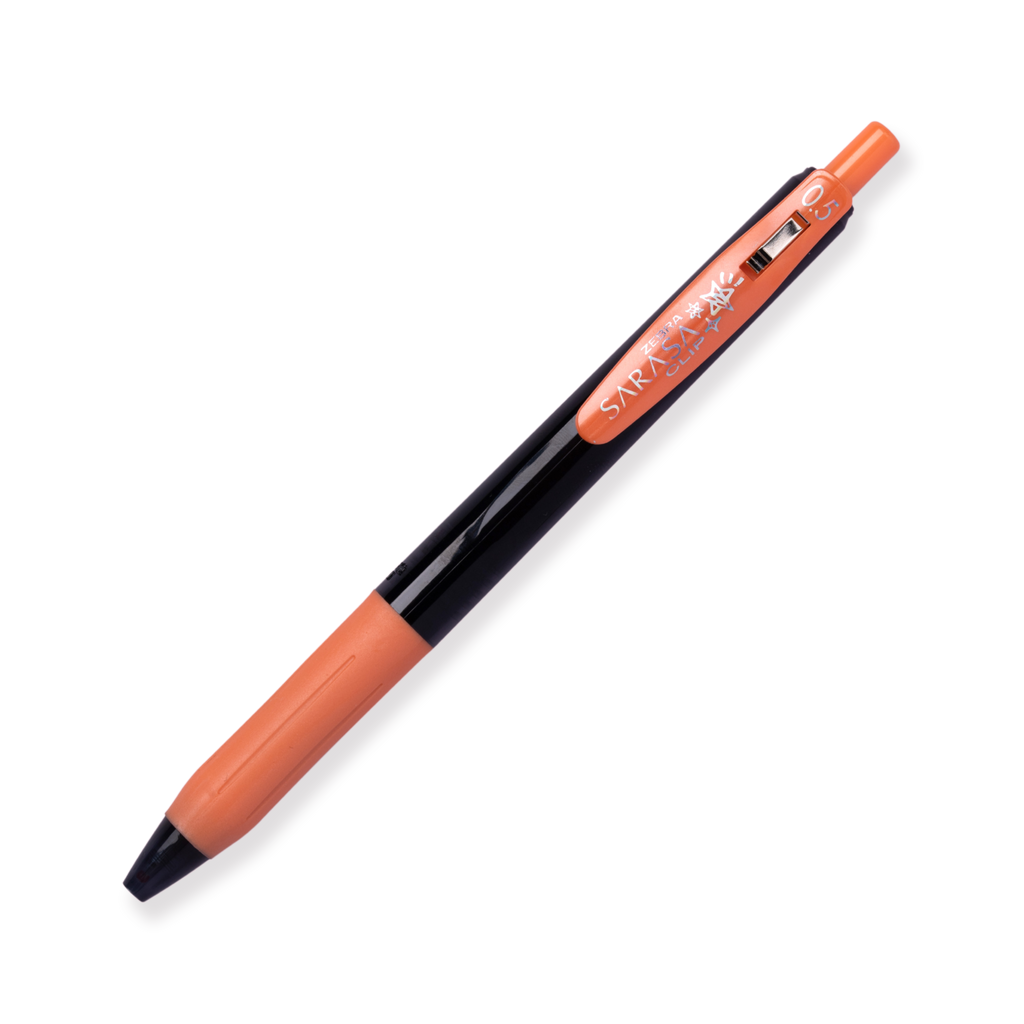 Zebra Sarasa Deco Shine Metallic Pen - 0.5mm -  Shiny Orange - Stationery Pal