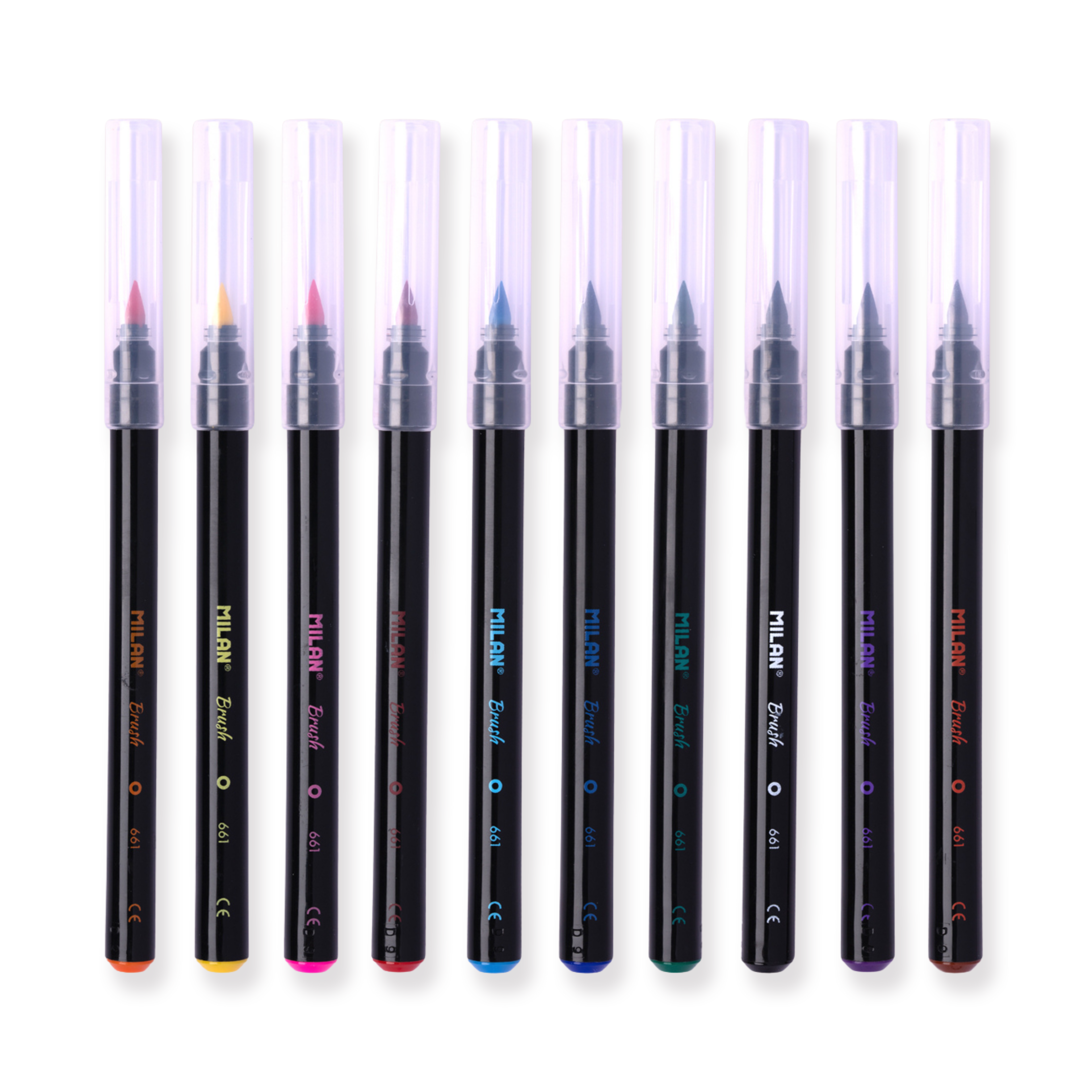 Milan Brush Markers - 10 Color Set - Stationery Pal