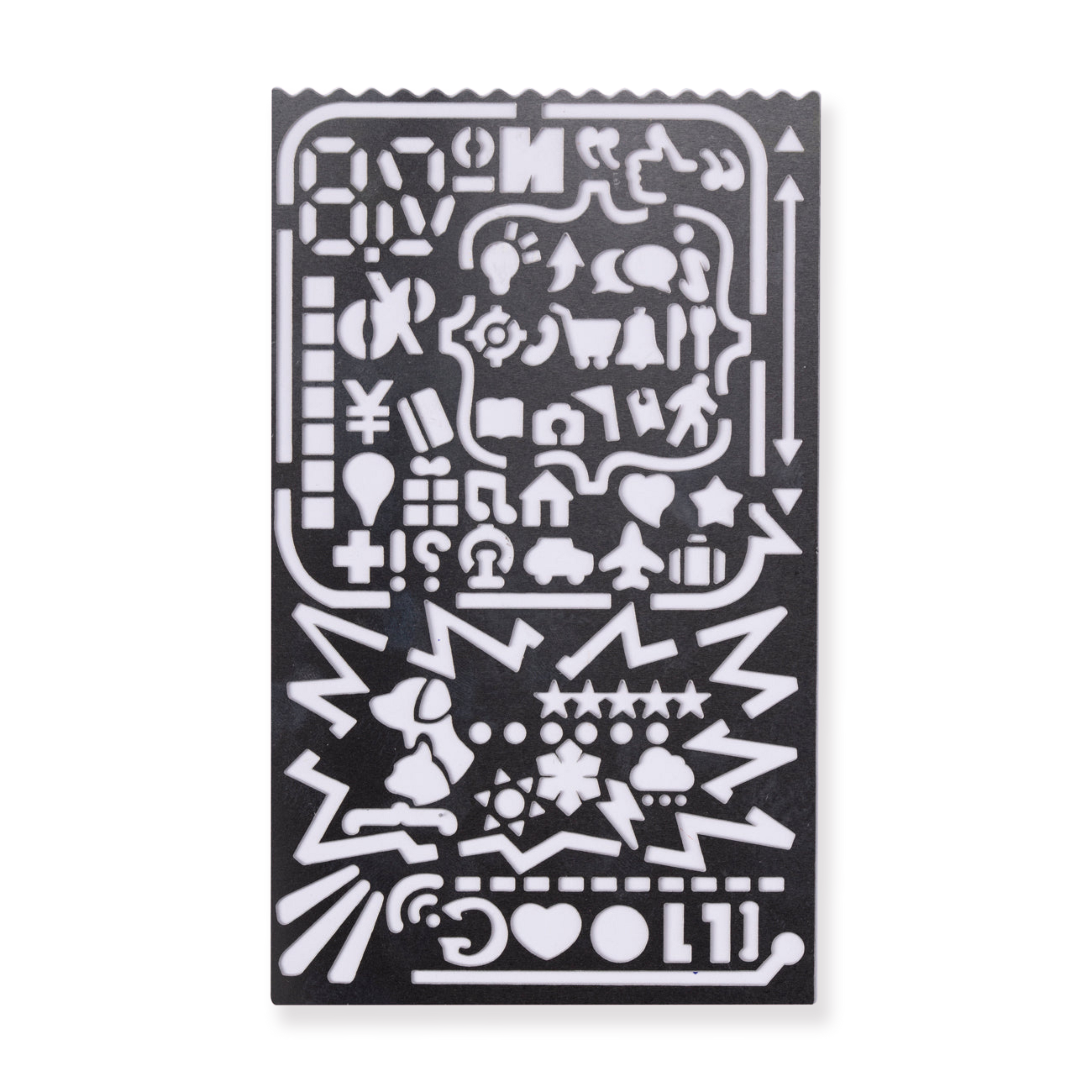 Bullet Journal Drawing Stencil Metal Ruler - Stationery Pal