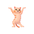 Cat AirPods Holder - Apricot - Stationery Pal