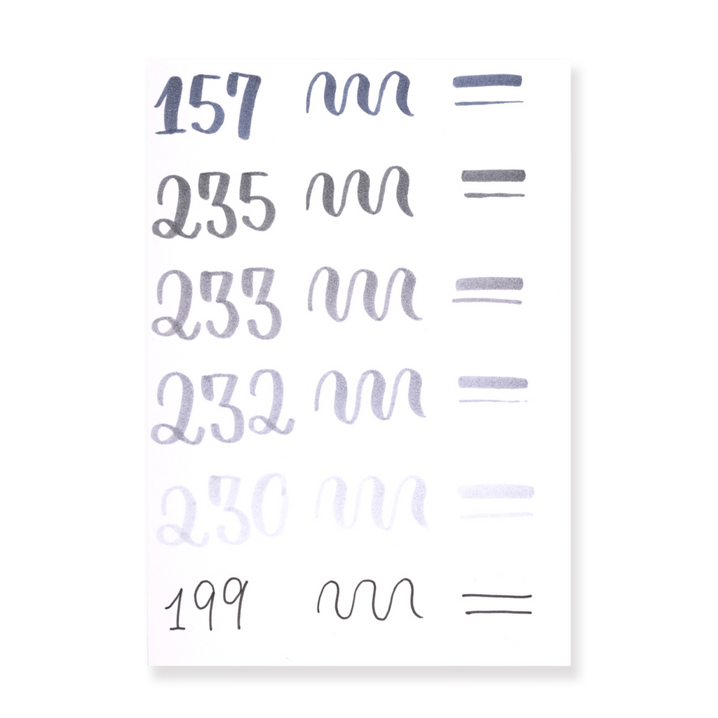 Faber-Castell Pitt Artist Brush Pen - Set of 12 - Gray - Stationery Pal