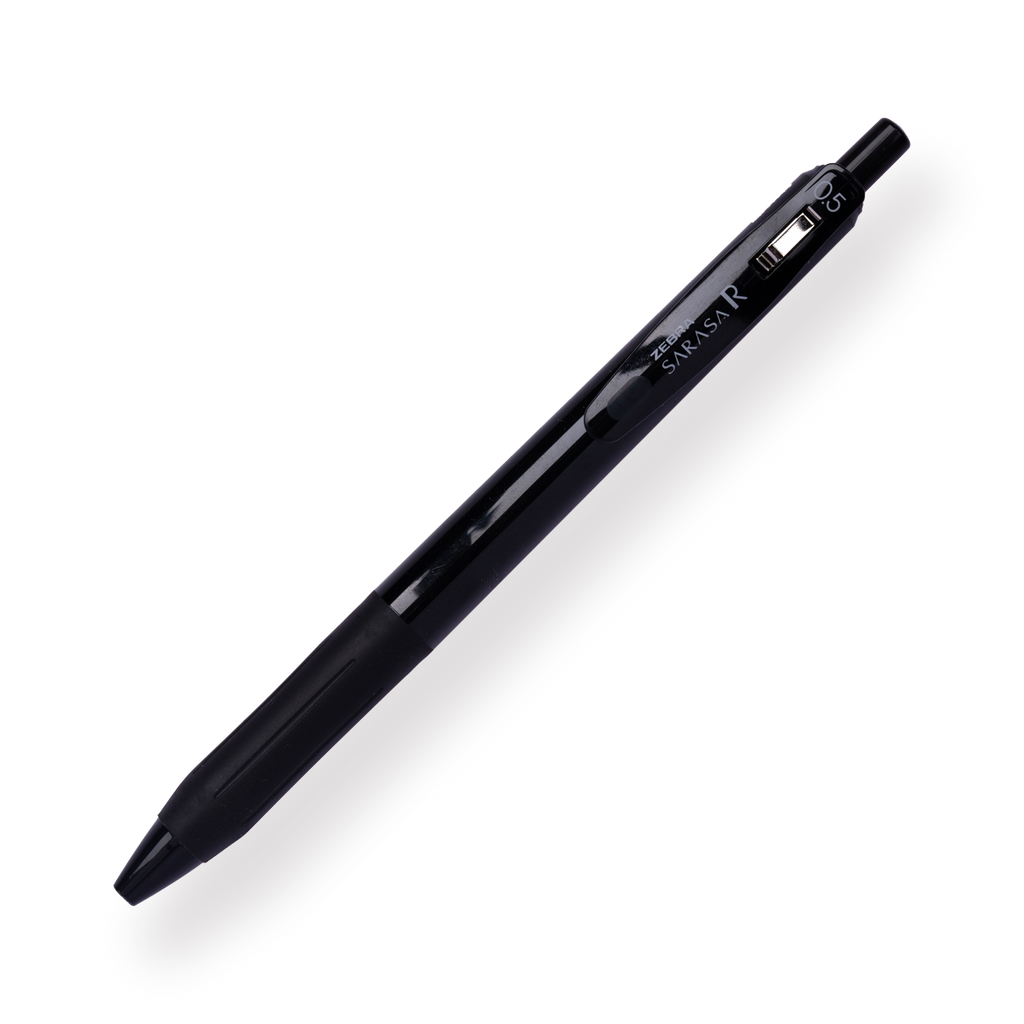 Zebra Sarasa R Limited Edition Gel Ink Pen - 0.5 mm - Black - Black Body - Stationery Pal