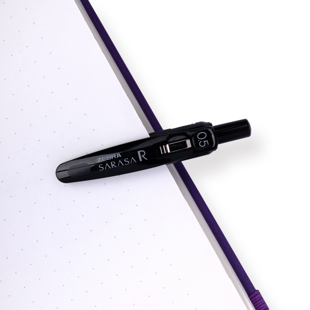 Zebra Sarasa R Limited Edition Gel Ink Pen - 0.5 mm - Black - Black Body - Stationery Pal