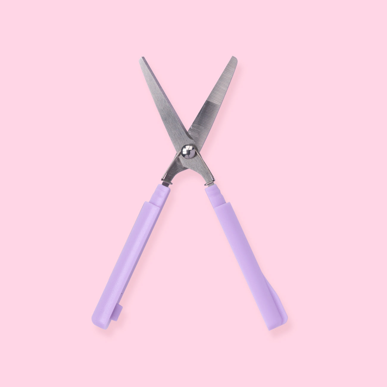 Sun-Star Stickyle Scissors - Compact Type - Purple - Stationery Pal