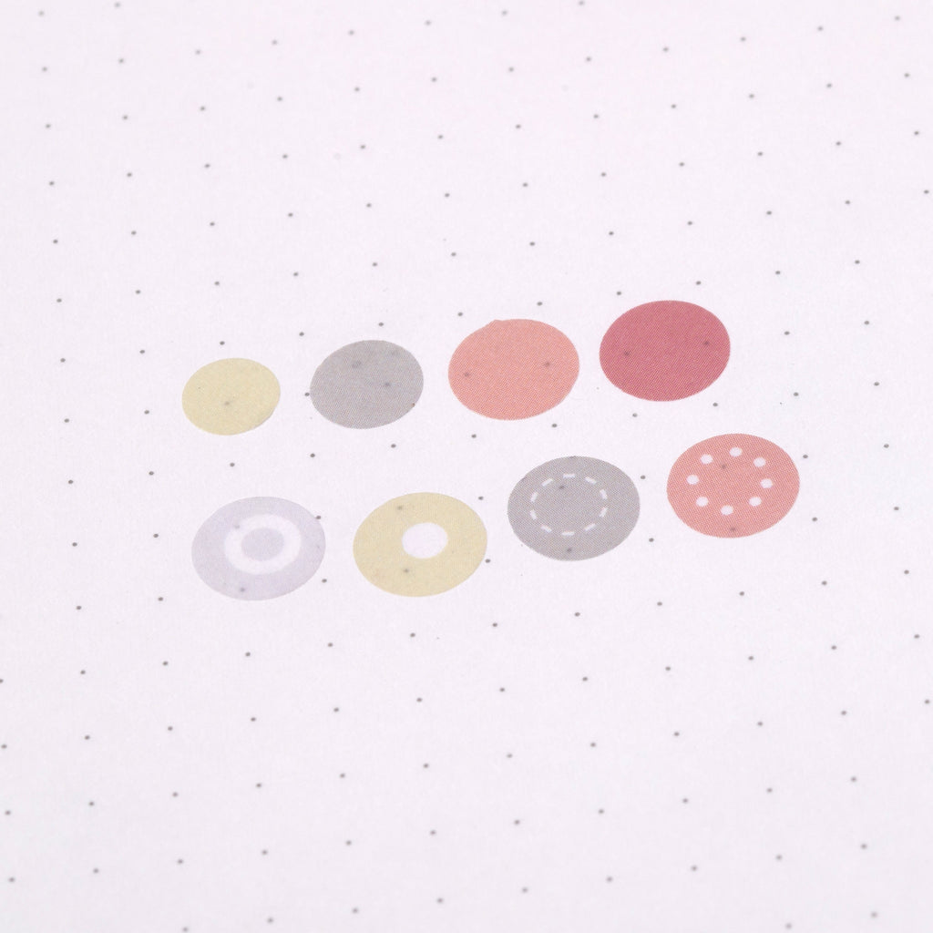 Polka Dot Washi Sticker - Pink & Gray - Stationery Pal