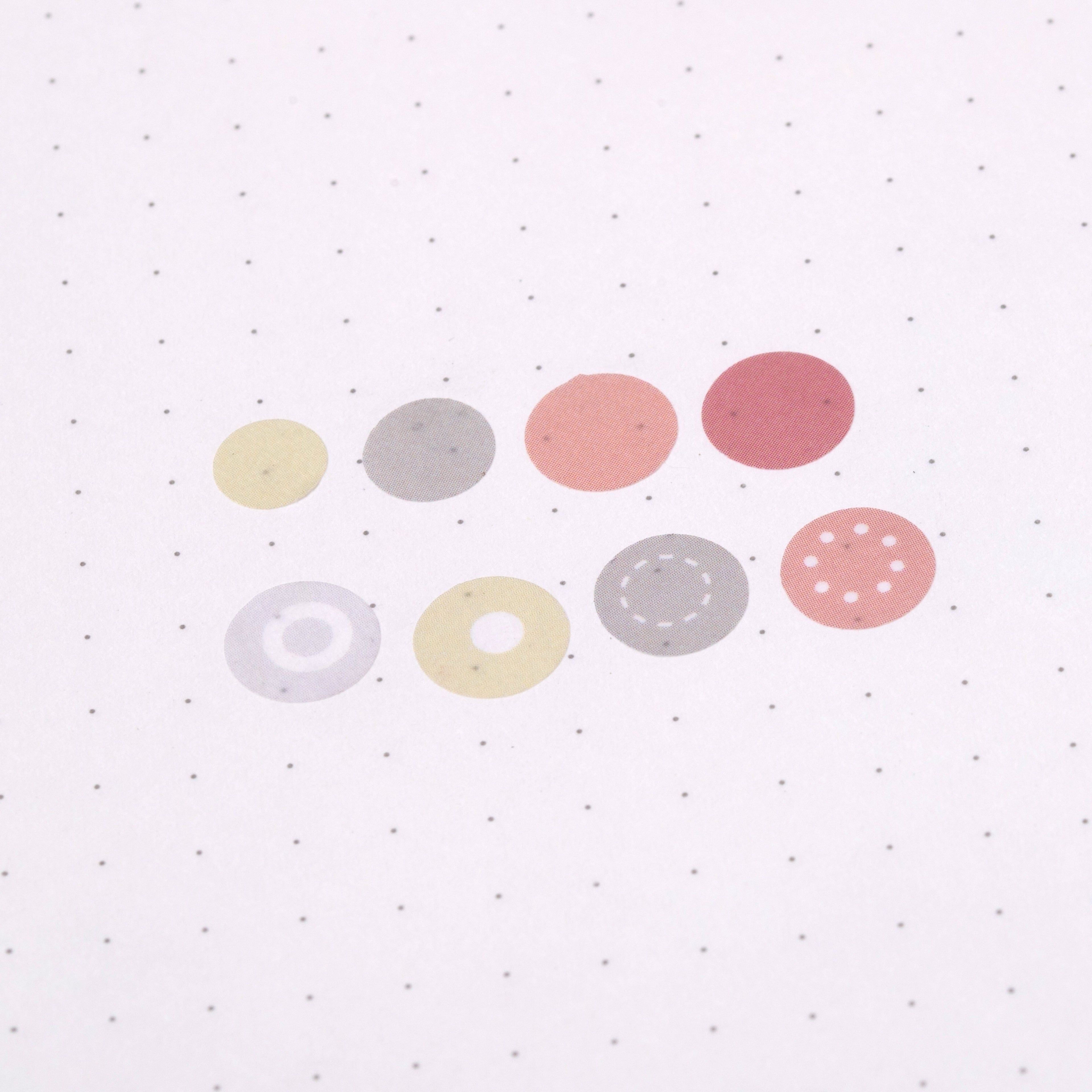 Polka Dot Washi Sticker - Pink & Gray - Stationery Pal
