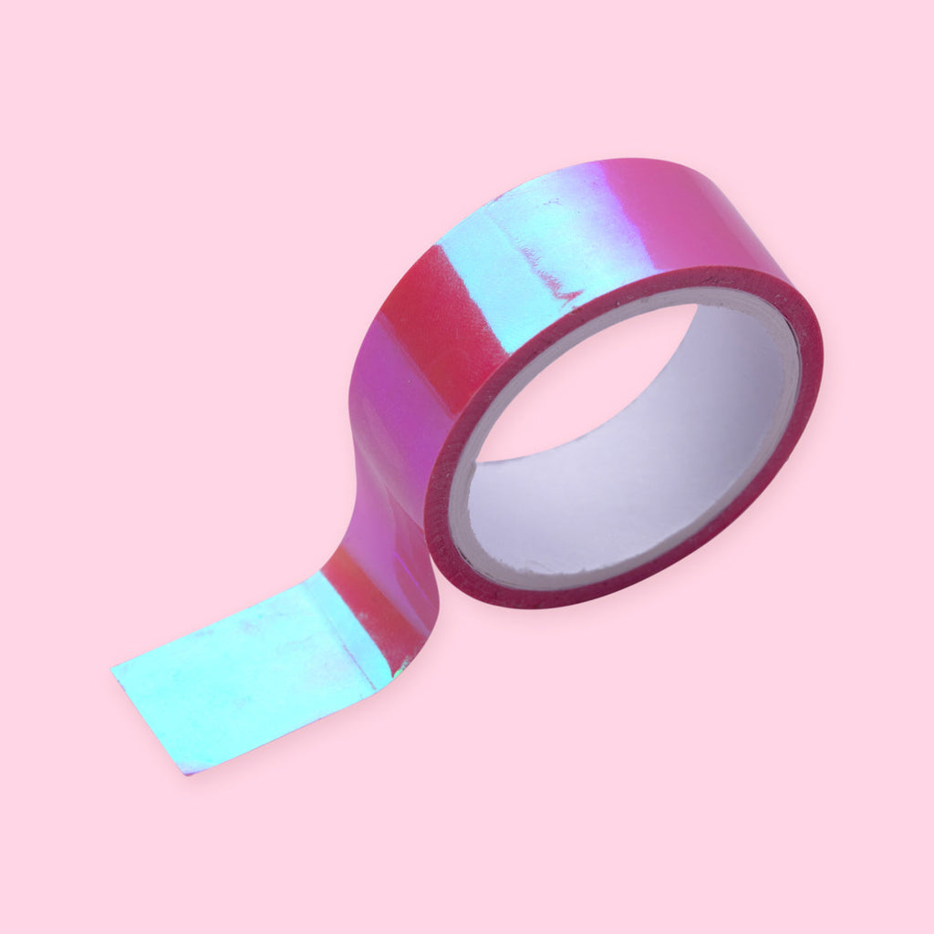 Holographic Washi Tape - Pink - Stationery Pal