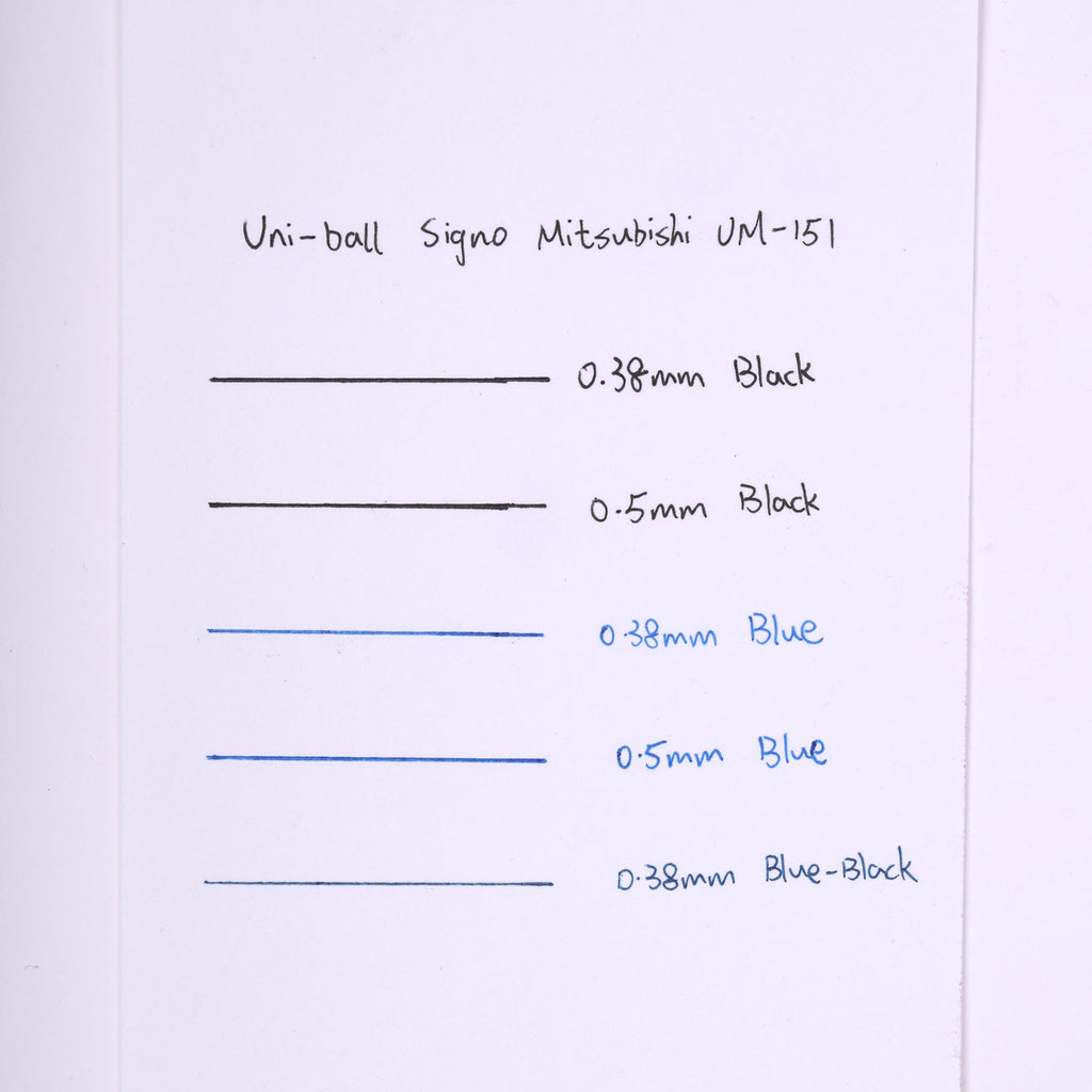 Uni-ball Signo UM-151 Gel Pen - 0.5 mm - Blue - Stationery Pal