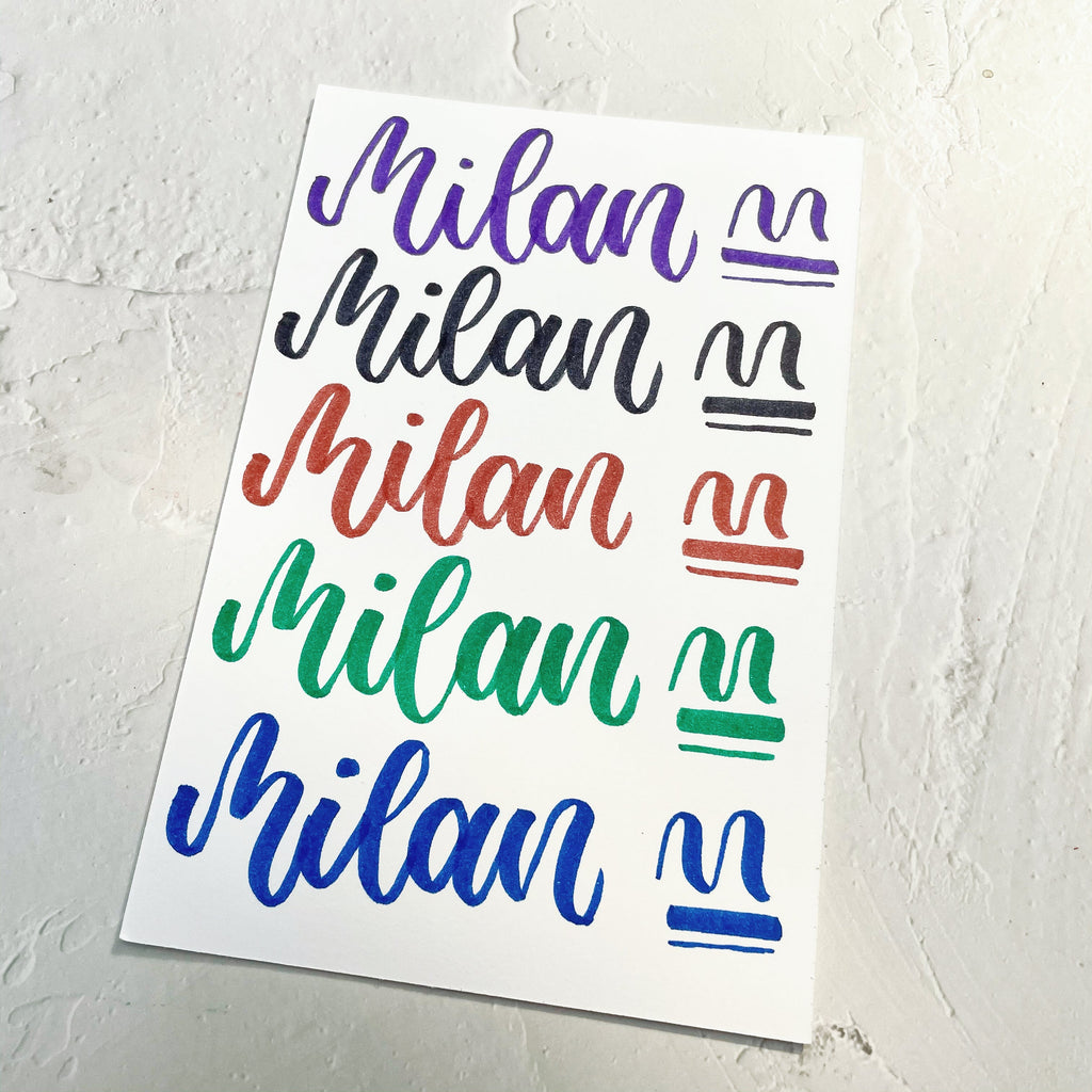 Milan Brush Markers - 10 Color Set - Stationery Pal