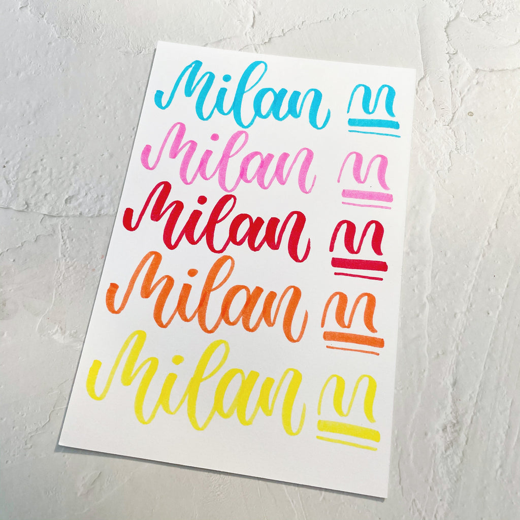 Milan Brush Markers - 10 Color Set - Stationery Pal