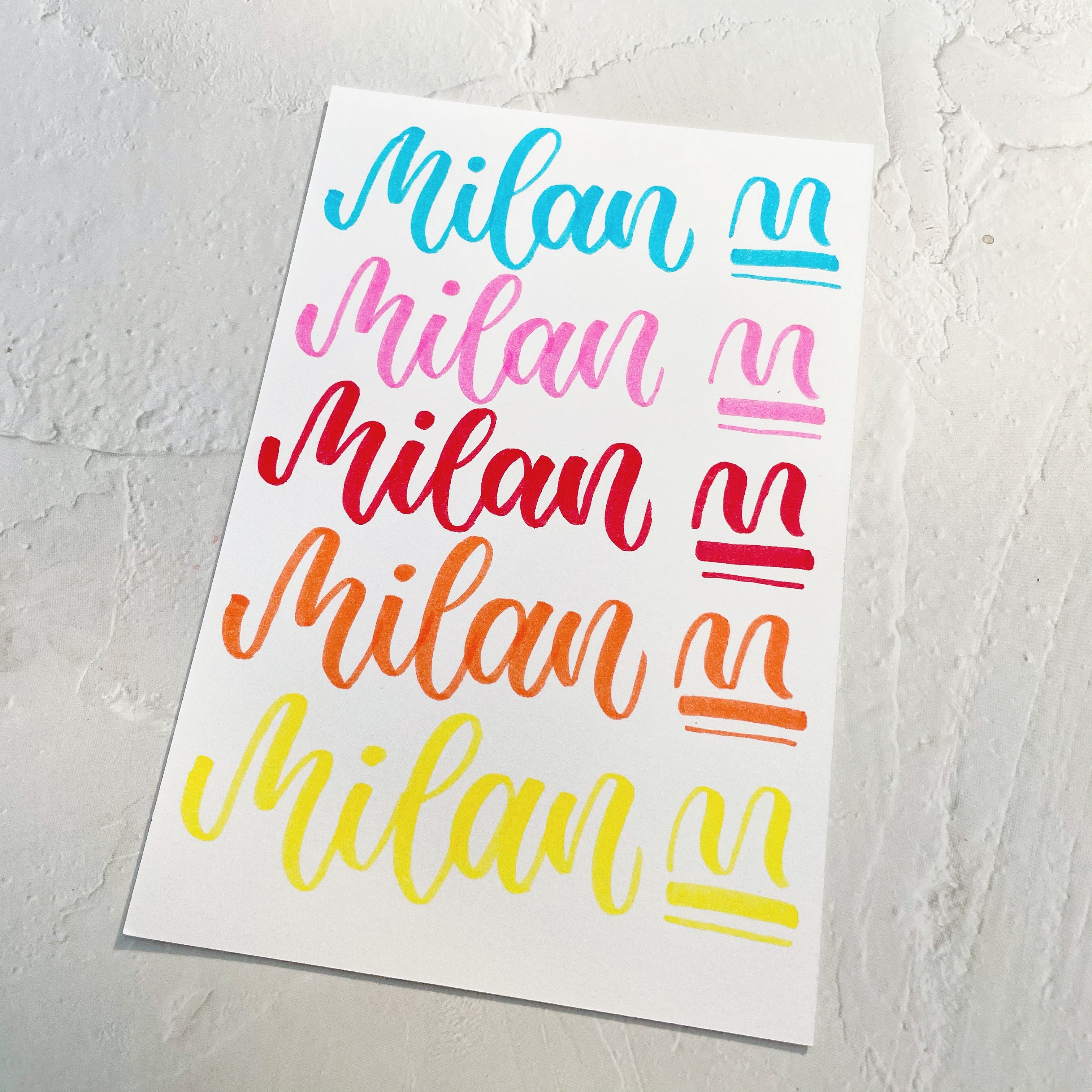 Milan Brush Markers - 10 Color Set - Stationery Pal