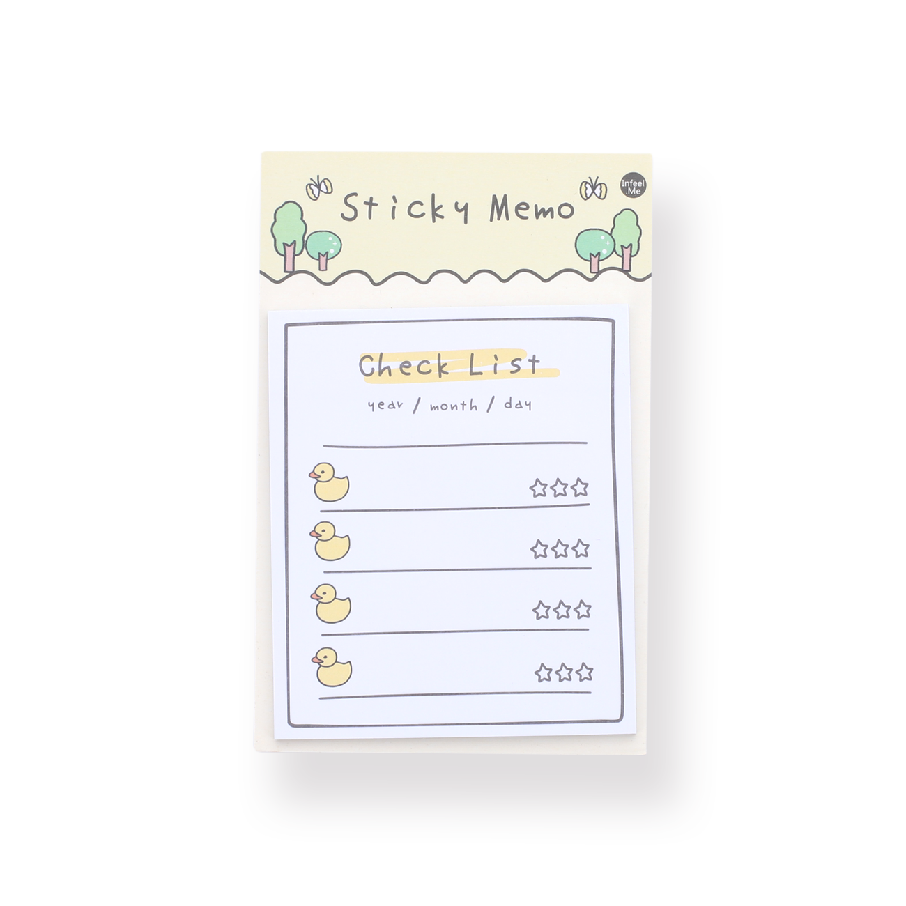 Kawaii Sticky Memo - Checklist - Stationery Pal