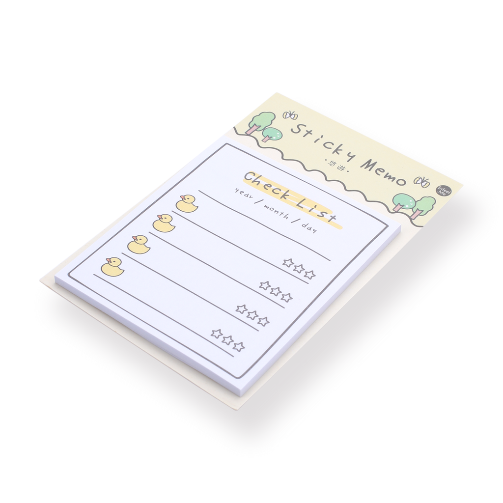 Kawaii Sticky Memo - Checklist - Stationery Pal
