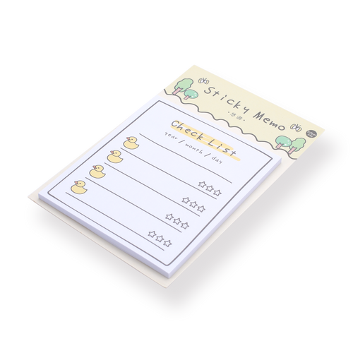 Kawaii Sticky Memo - Checklist - Stationery Pal