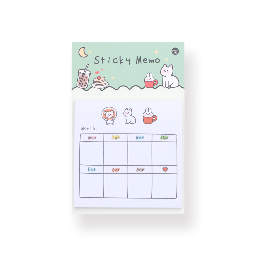 Kawaii Sticky Memo - Daily Plan - Stationery Pal
