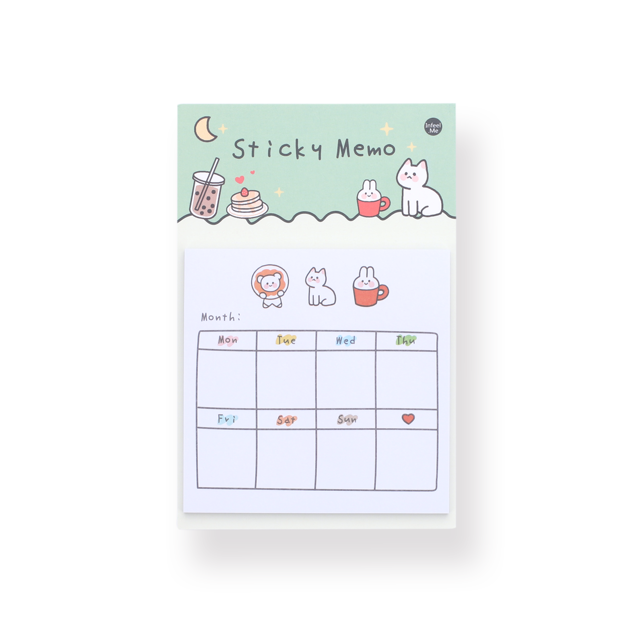 Kawaii Sticky Memo - Daily Plan - Stationery Pal
