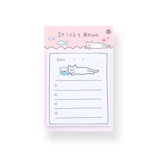 Kawaii Sticky Memo - Daily To Do List - Stationery Pal