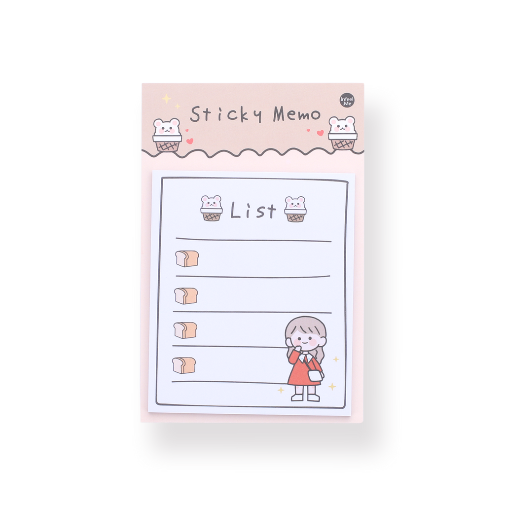 Kawaii Sticky Memo - List - Stationery Pal