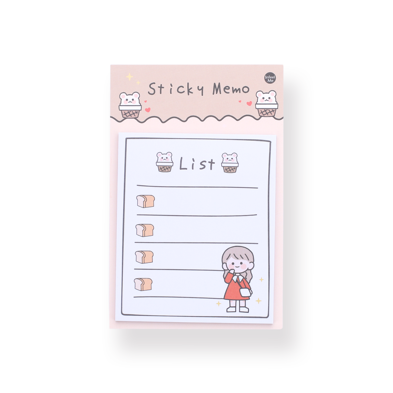 Kawaii Sticky Memo - List - Stationery Pal