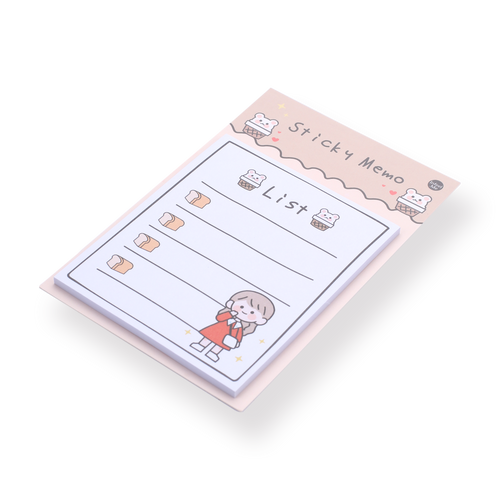 Kawaii Sticky Memo - List - Stationery Pal