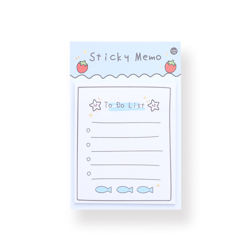 Kawaii Sticky Memo - To Do List - Stationery Pal