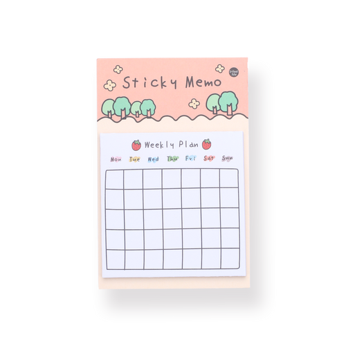 Kawaii Sticky Memo - Weekly Plan - Stationery Pal