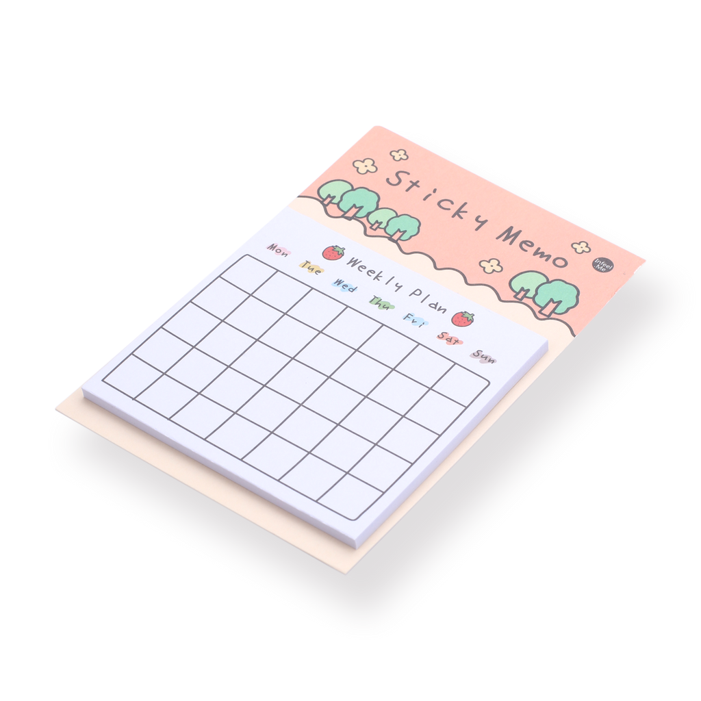 Kawaii Sticky Memo - Weekly Plan - Stationery Pal