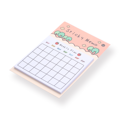 Kawaii Sticky Memo - Weekly Plan - Stationery Pal