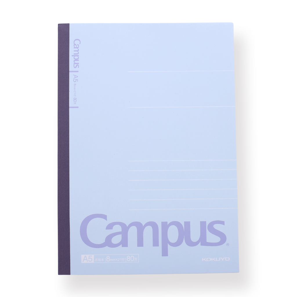 Kokuyo Campus Notebook - A5 - 8 mm Ruled - Blue - Stationery Pal