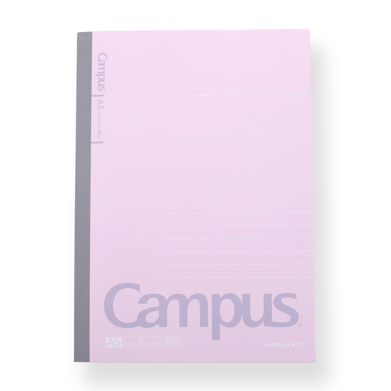 Kokuyo Campus Notebook - A5 - 8 mm Ruled - Pink - Stationery Pal