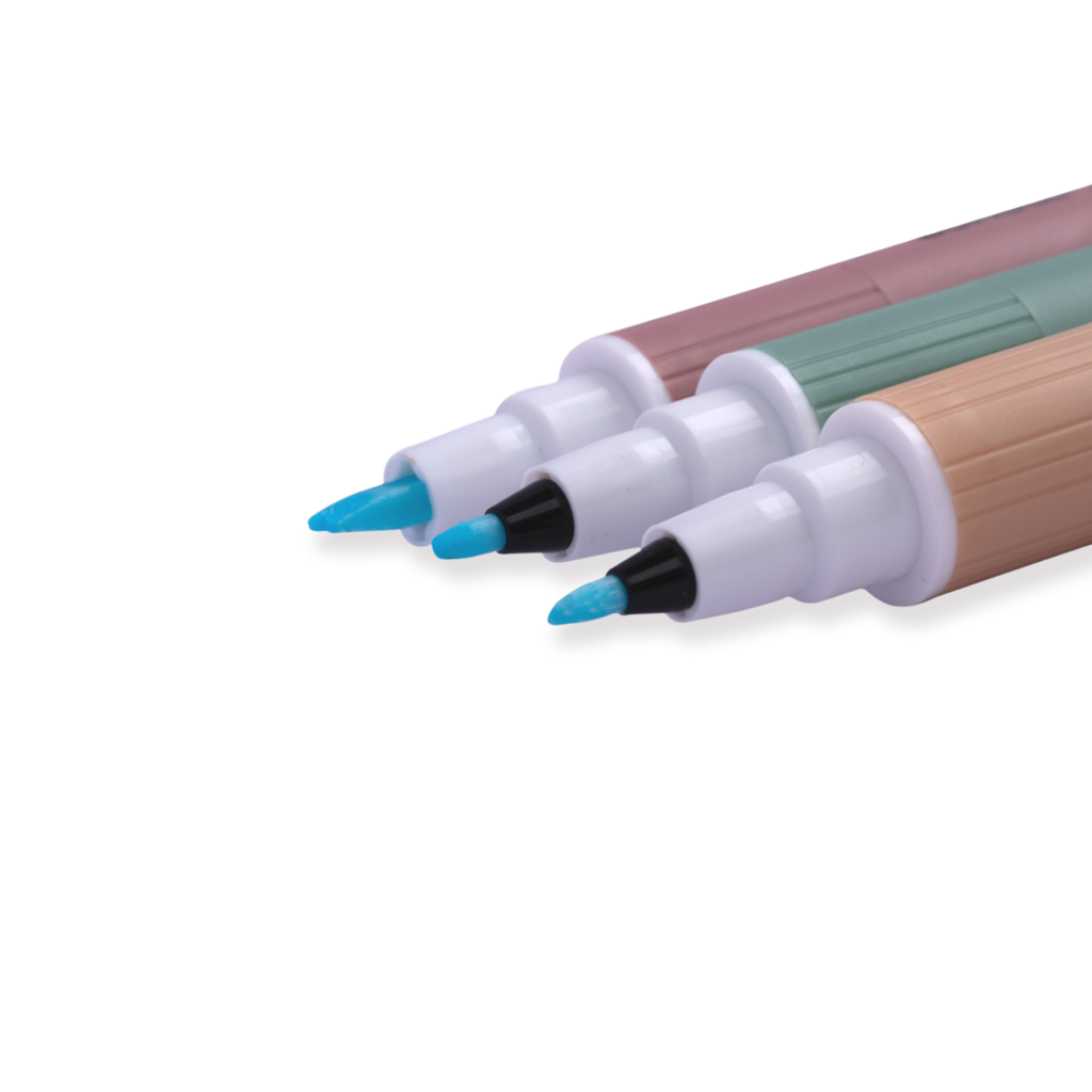 Kuretake Emboss Marker Twin Tip Pen - Set of 3 - Stationery Pal