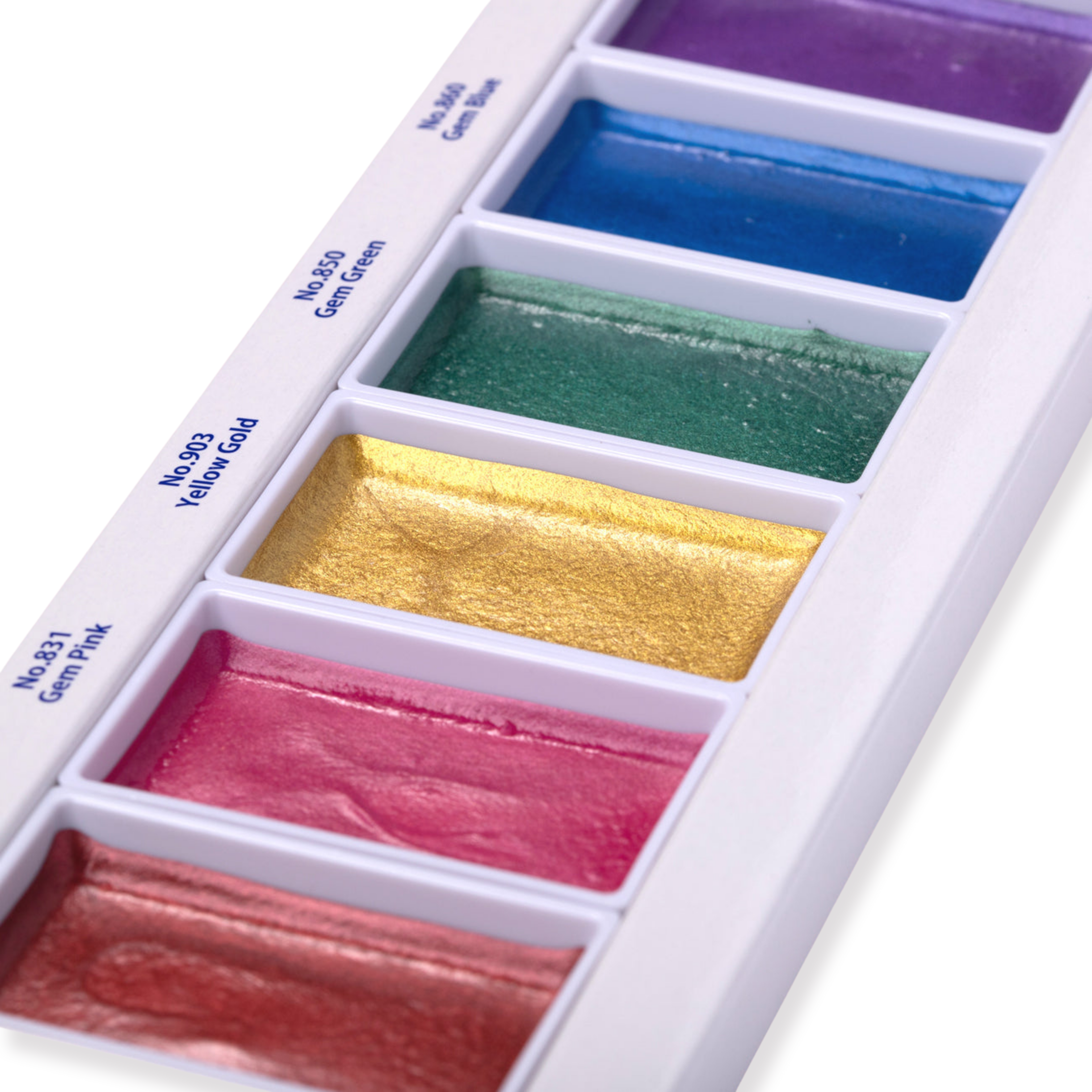 Kuretake Gansai Tambi Watercolor Palette - Gem Colors - 6 Color Set - Stationery Pal