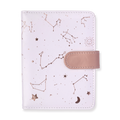 Leather Constellation Pattern Notebook - White - Stationery Pal