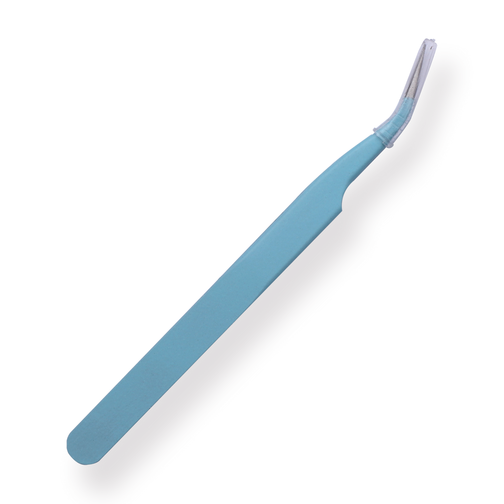 Macaron Curved Pointed Tweezer - Blue - Stationery Pal