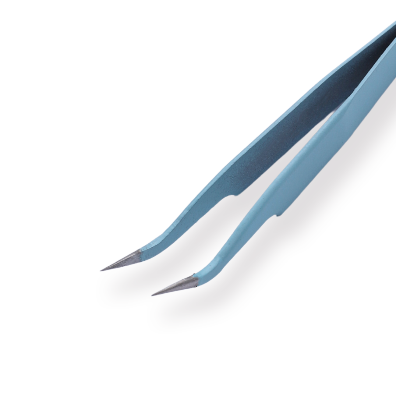 Macaron Curved Pointed Tweezer - Blue - Stationery Pal