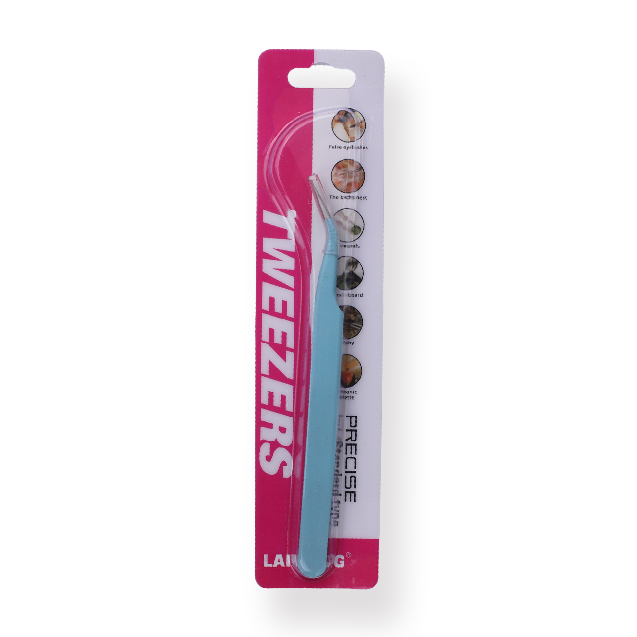 Macaron Curved Pointed Tweezer - Blue - Stationery Pal