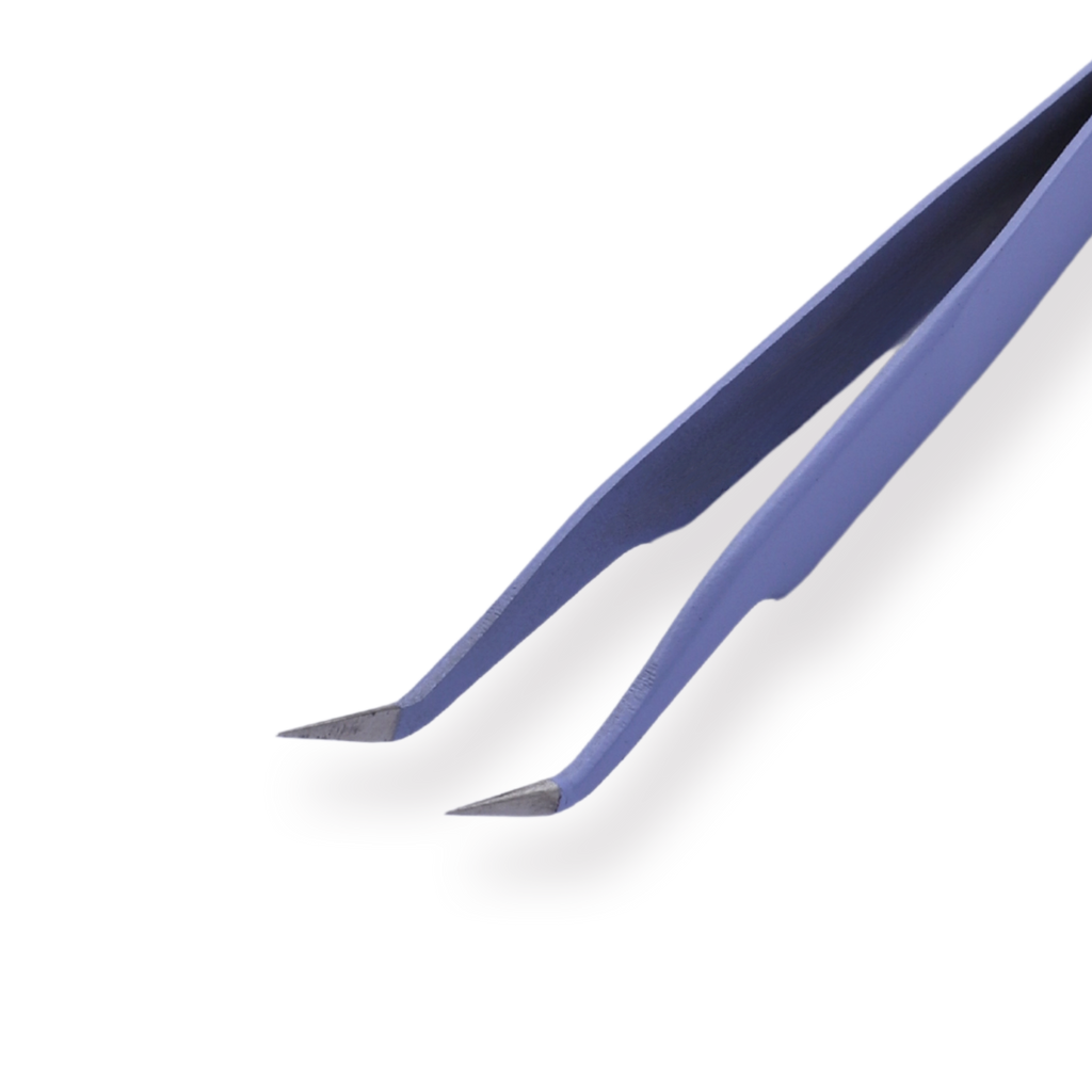 Macaron Curved Pointed Tweezer - Purple - Stationery Pal