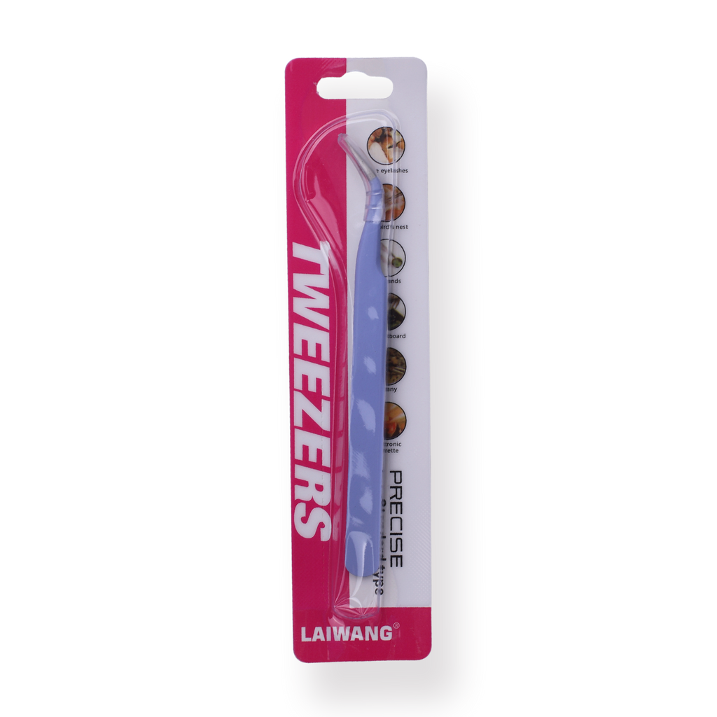 Macaron Curved Pointed Tweezer - Purple - Stationery Pal