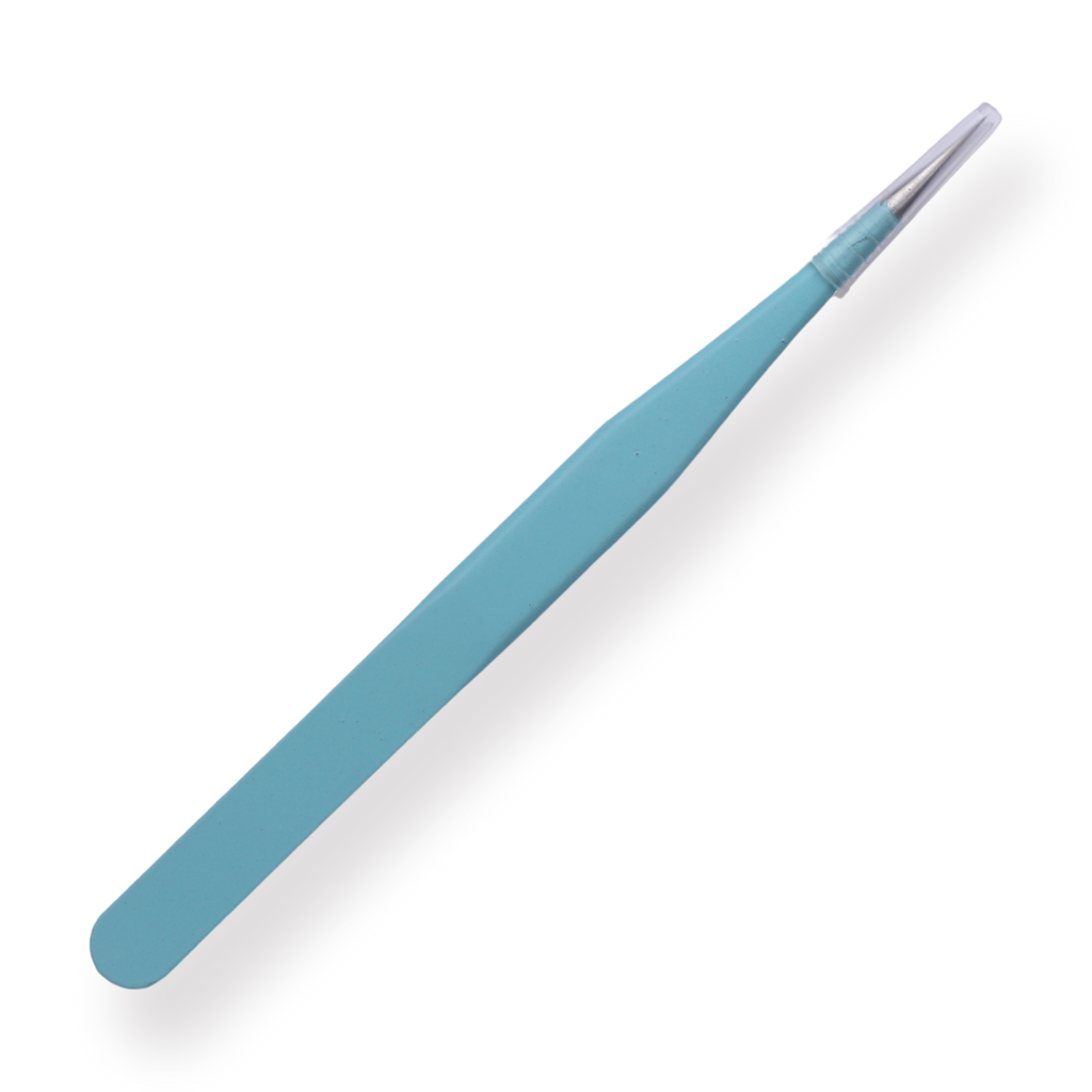Macaron Straight Pointed Tweezer - Blue - Stationery Pal