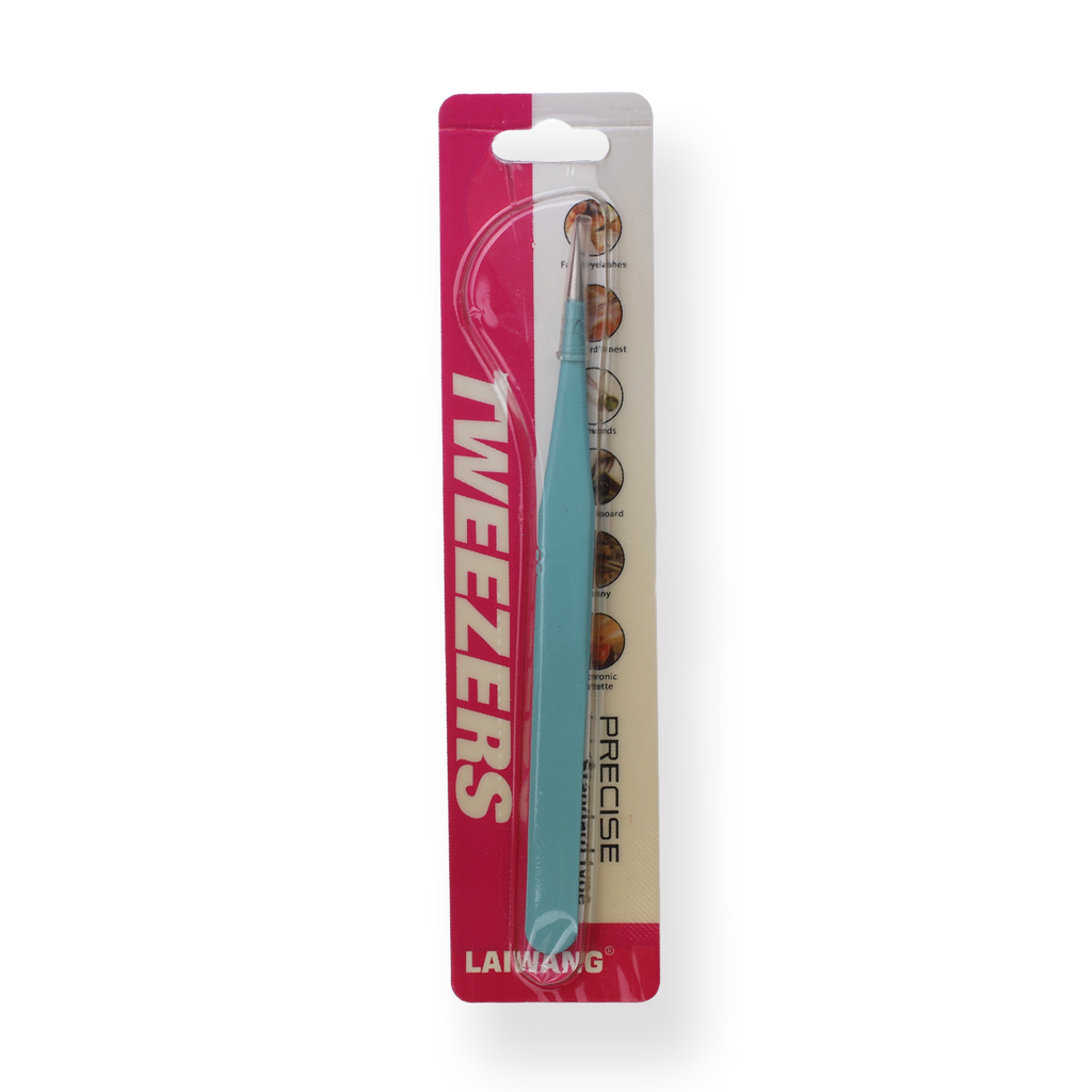 Macaron Straight Pointed Tweezer - Blue - Stationery Pal